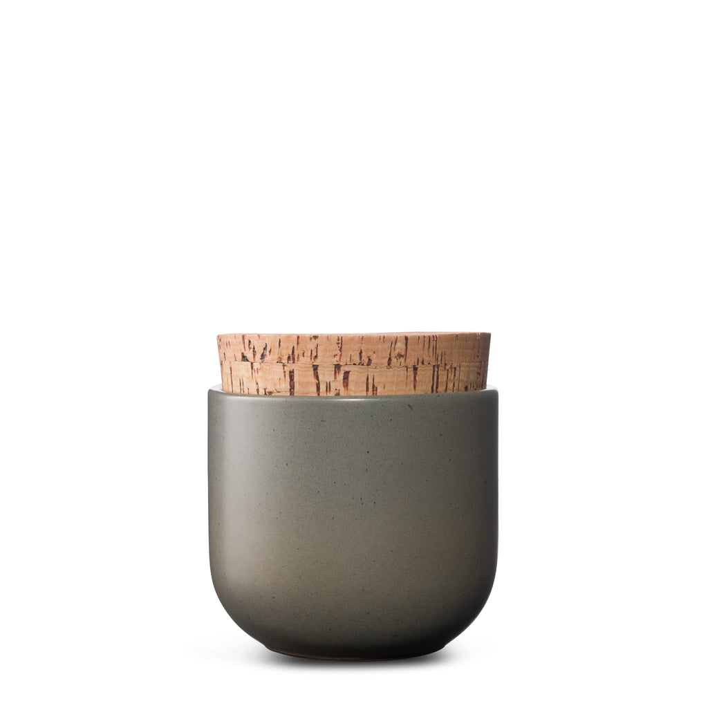 Canister with Cork Lid  |  Small  |  Stone
