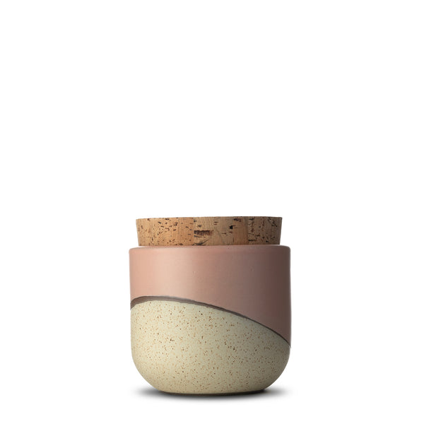 Canister with Cork Lid  |  Small  |  Dune | Pink