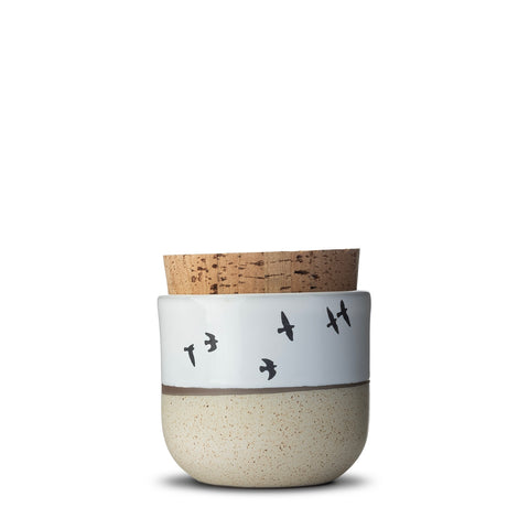 Canister with Cork Lid  |  Small  |  Horizon | Sand