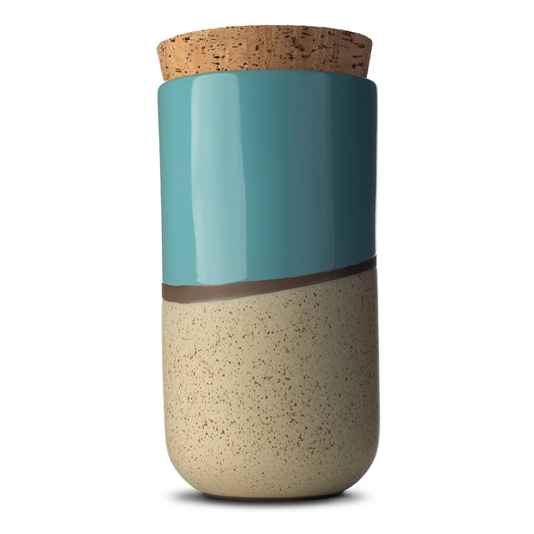 Canister with Cork Lid  |  XLarge  |  Dune | Blue