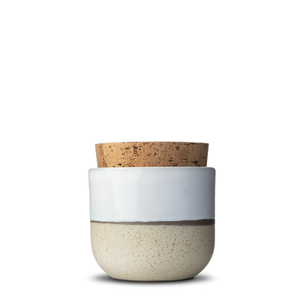 Canister with Cork Lid  |  Small  |  Horizon | Sand