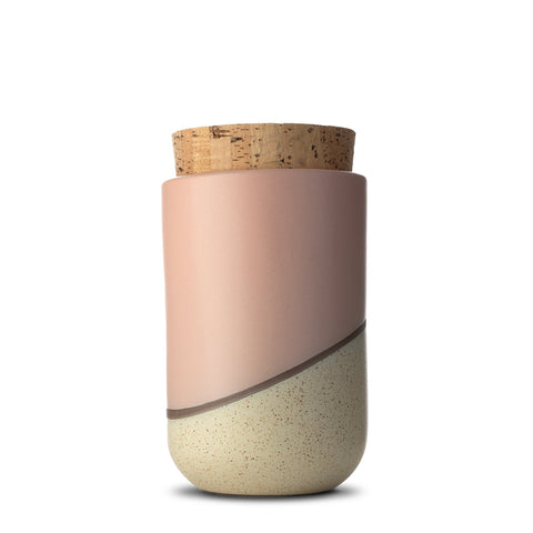 Canister with Cork Lid  |  Large  |  Dune | Pink