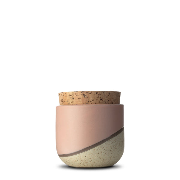 Canister with Cork Lid  |  Small  |  Dune | Pink