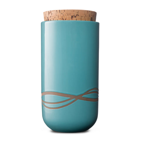 Canister with Cork Lid  |  XLarge  |  Waves