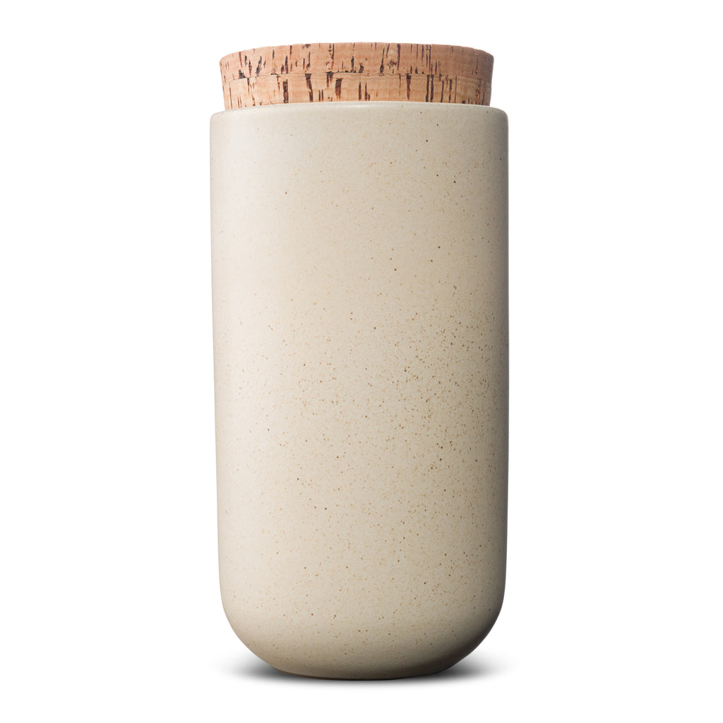 Canister with Cork Lid  |  XLarge  |  Sand