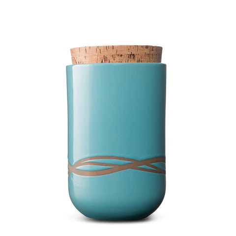 Canister with Cork Lid  |  Large  |  Waves