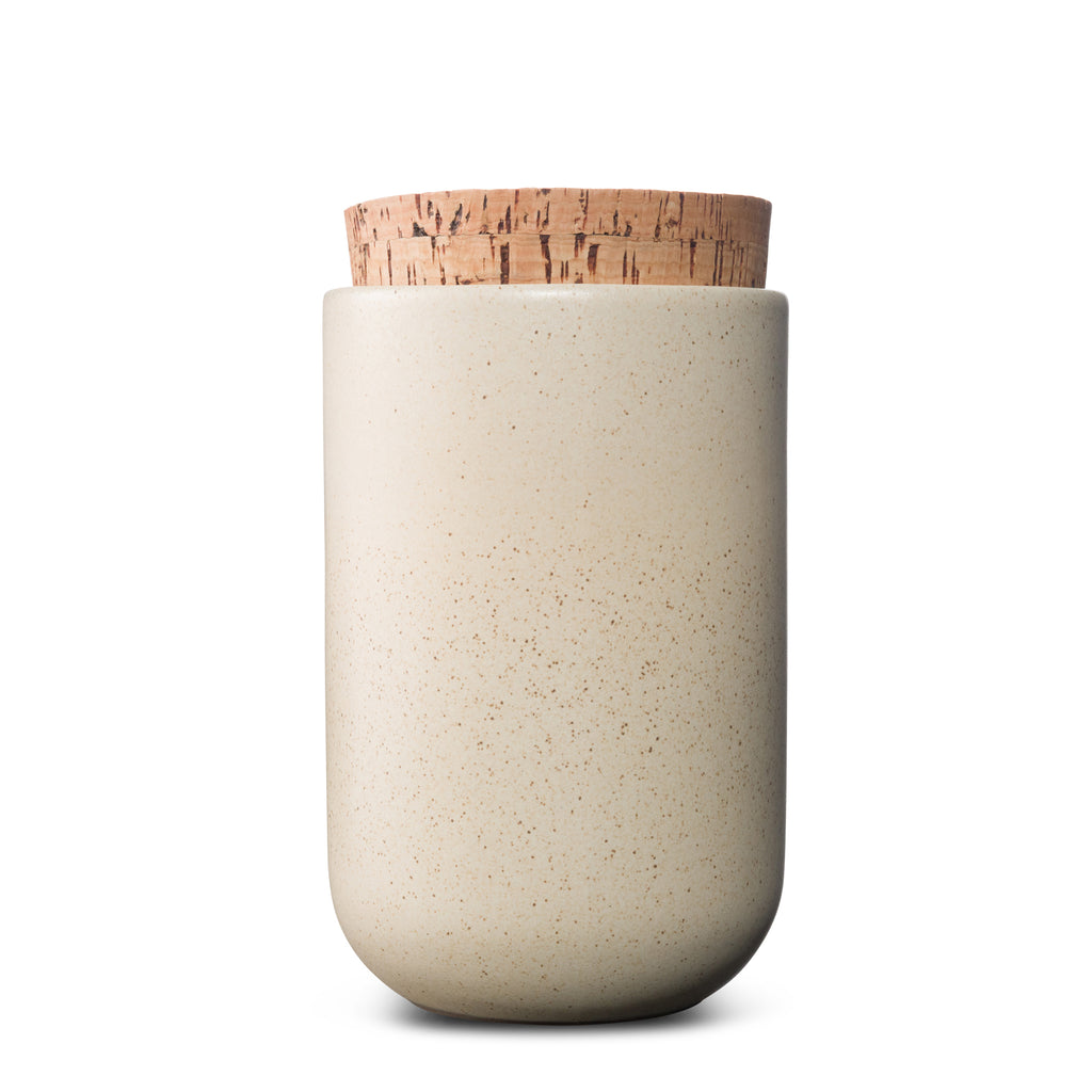 Canister with Cork Lid  |  Large  |  Sand