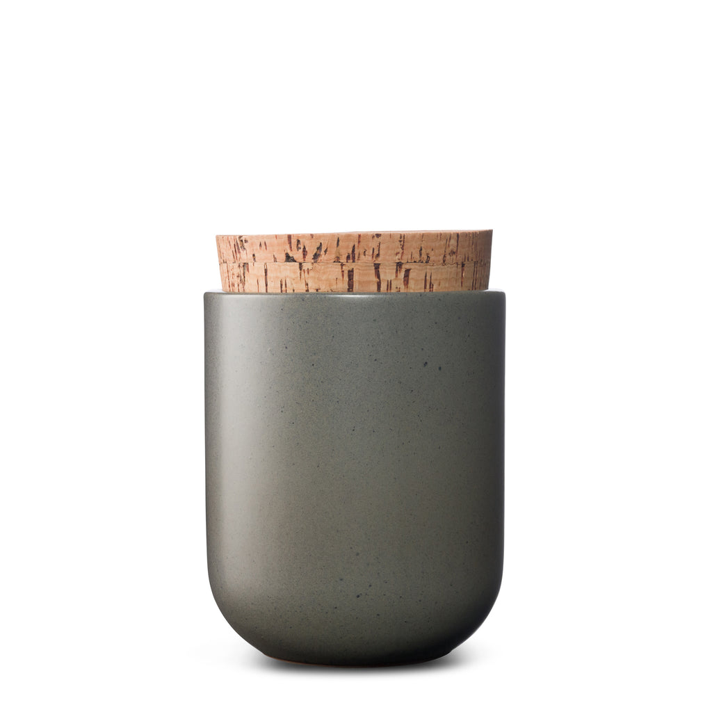 Canister with Cork Lid  |  Medium  |  Stone