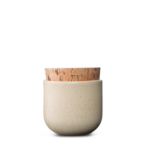Canister with Cork Lid  |  Small  |  Sand